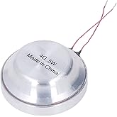 Walfront 35mm Vibration Speaker Round Resonance Speaker Single Direction Internal Magnetic Type All Frequency Vibration Louderspeaker for Electronic Equipment 85dB 5W (4Ω 5W) 