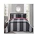 All American Collection New 3pc Plaid Printed Reversible Bedspread/Quilt Set (King/Cal King Size)
