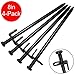Tent Stakes Heavy Duty, BareFour 8-Inch Camping Stakes，4-Pack Forged Steel Tent Pegs Unbreakable and Inflexible - Available in Rocky Place Dessert Snowfield and Grassland