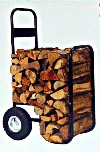 Firewood Hand truck Cart With Cover 250 lb Capacity - pneumatic wheels