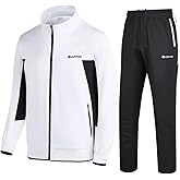 PUMPITU Men's Casual Athletic Tracksuit Long Sleeve Sweatsuit Set Full Zip Running Jacket and Pants 2 Piece Outfits