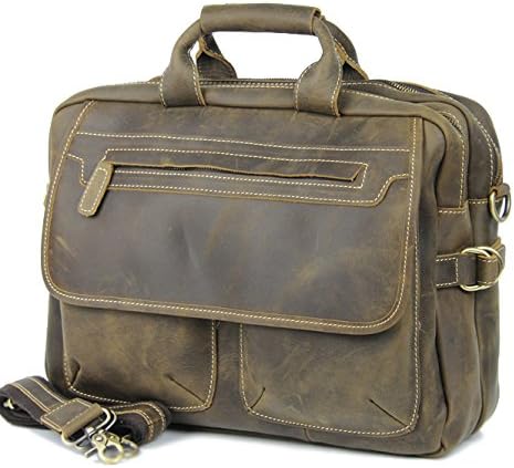 Amazon Co Jp Houchouzoku 庖丁族 本革 鞄 職人手作り 本格 ビジネスバッグ 資料もファイルも余裕で納められるオイル レザー ビジネスバッグ Pc収納 coffee シューズ バッグ