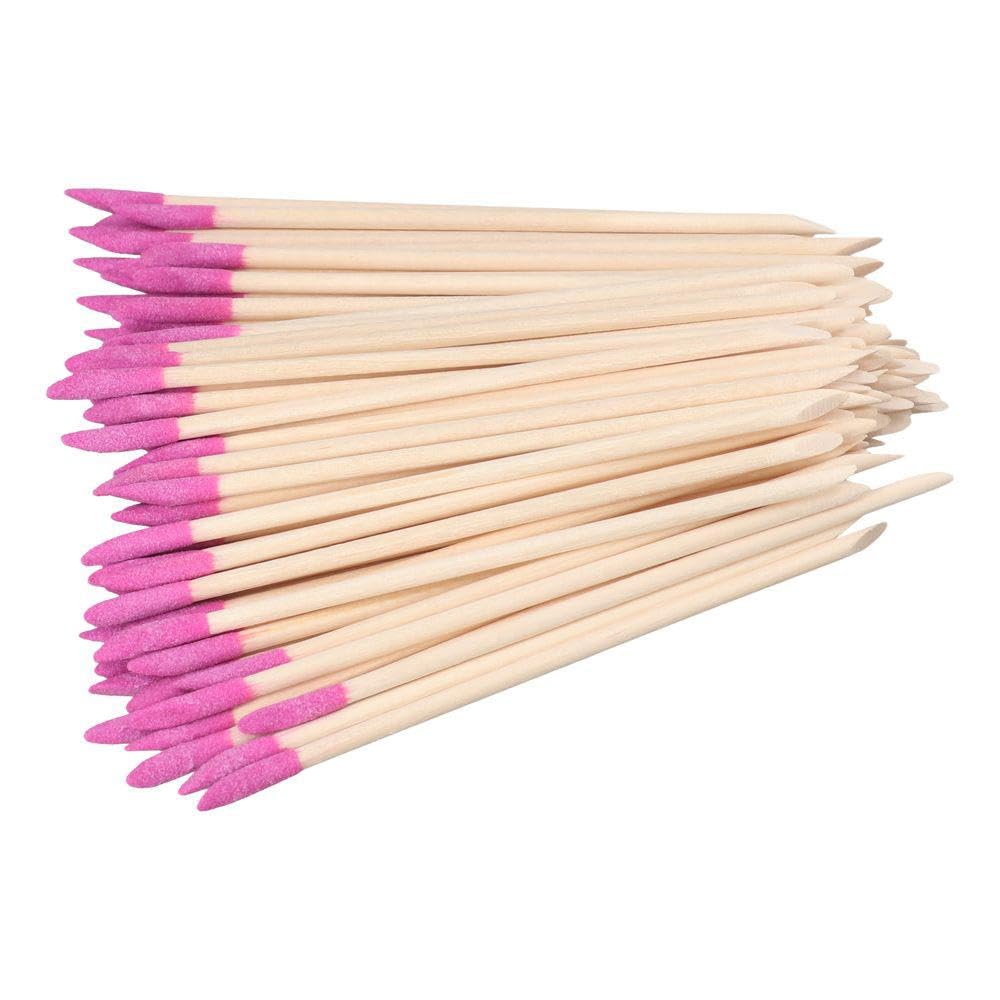 Photo 1 of 100 Pcs Rose Color Slanted Sanding Sticks Matchsticks Detailing Sanding Stick Slanted Sanding Twigs for Jewelry Wood Crafts, 5.39in