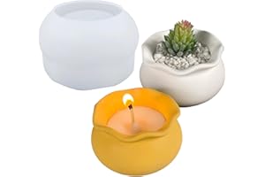 ANKTILY Fish Tank Shape Candle Jar Silicone Mold DIY Succulent Flower Pot Vase Jewelry Storage Box Concrete Resin Plaster Mould