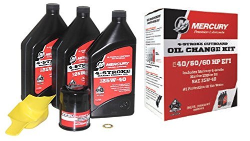 Mercury OEM Oil Change & Filter Kit 40-50-60hp Four Stroke Outboard 8M0081916