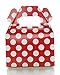 Food With Fashion Red Favor Boxes (36 Pack) - Polka Dot, Chevron Zig-Zag, Striped Small Red Treat Boxes, Birthday Party Favor Gable Boxes