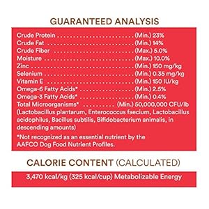 wholehearted dog food calories