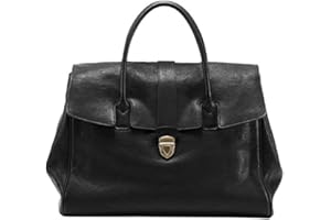 hibear Leather Tote Bag for Women,Luxury Designer Handbags Large Capacity Work Tote Bag Trendy Clutch Purse With Top-handle