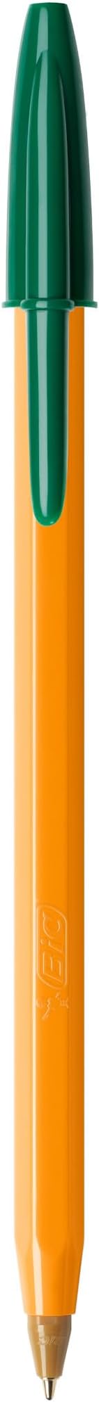 BIC Orange Original Fine Ballpoint Pens 0.8 mm Green Box of 20 view 3