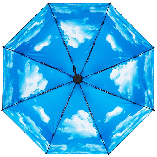 Goothdurs Travel Mini Umbrella - Compact Small Sun & Rain Windproof Umbrellas for Women Men with 95% Anti-UV Portable Lightweight Outdoor Parasol