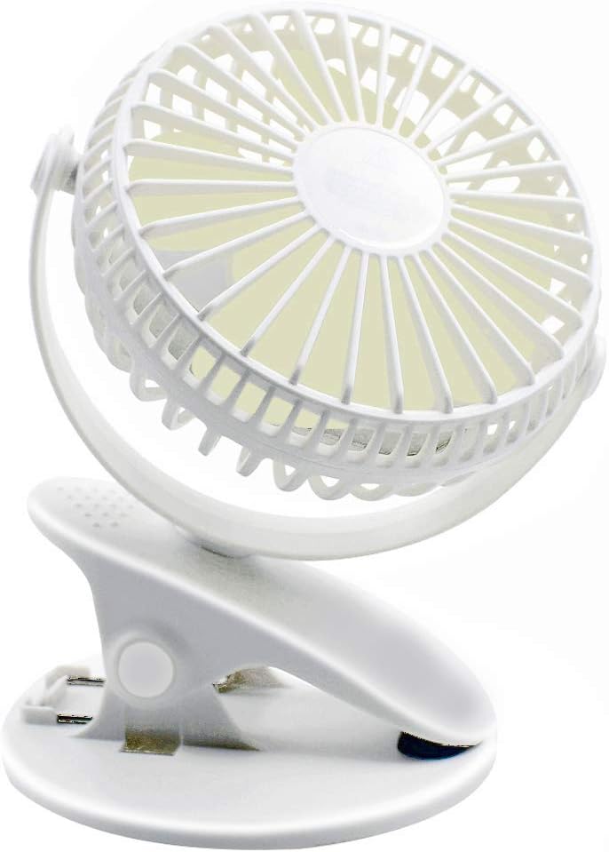 Clip on Fan, Baby Stroller Fan with 3 Speeds Fan 360