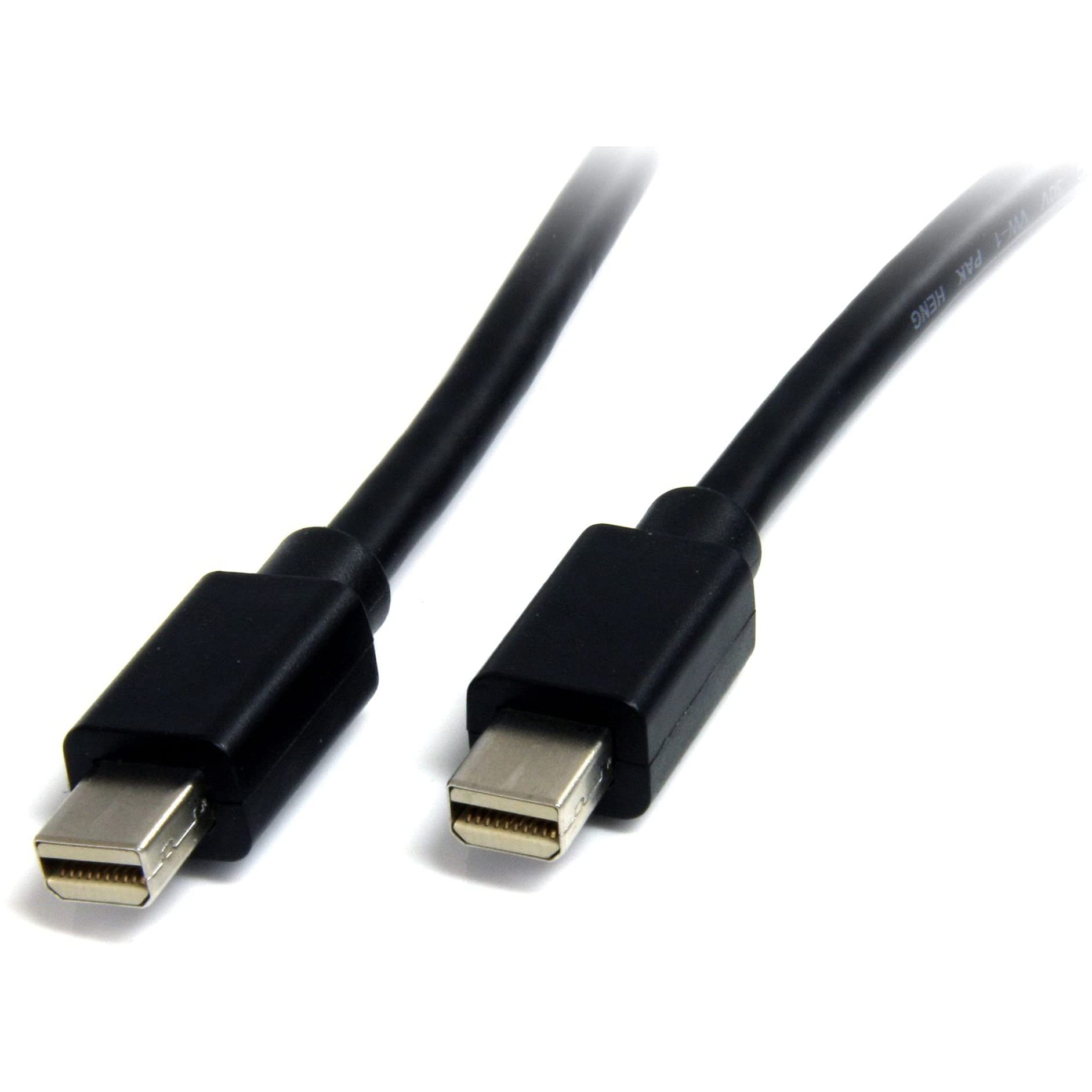 StarTech.com 1m (3ft) Mini DisplayPort Cable - 4K x 2K Ultra HD Video - Mini DisplayPort 1.2 Cable - Mini DP to Mini DP Cable for Monitor - mDP Cord works with Thunderbolt 2 Ports - M/M