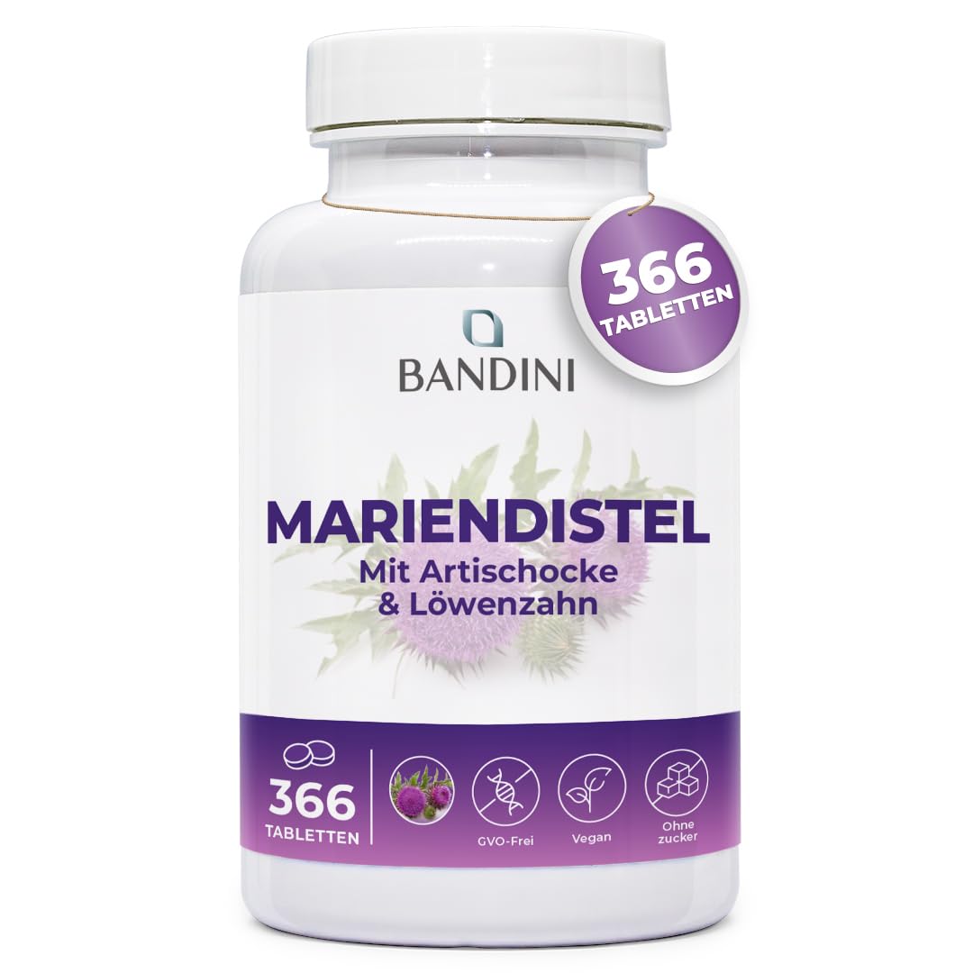 Bandini® Mariendistel 366 Tabletten | Artischocke und Löwenzahn-Komplex |