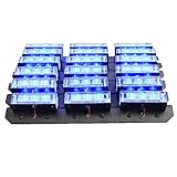 XKTTSUEERCRR 54x LED Ultra Bright Emergency Service Vehicle Dash Deck Grill Warning Flashing Strobe Light (Blue)