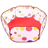 Babrit Large Portable and Durable Polka Dot Kids Playpen Ball Pit Indoor and Outdoor Easy Folding Play House Children Toy Play Tent for Kids