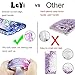 LeYi Compatible with Samsung Galaxy A20 Case, Galaxy A30 Case with 2PCS Tempered Glass Screen Protector for Girls Women, Glitter Clear Phone Case for Samsung A30/ A20 Teal/Purple