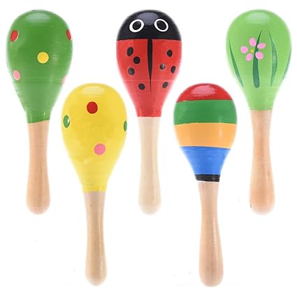 wooden maracas baby