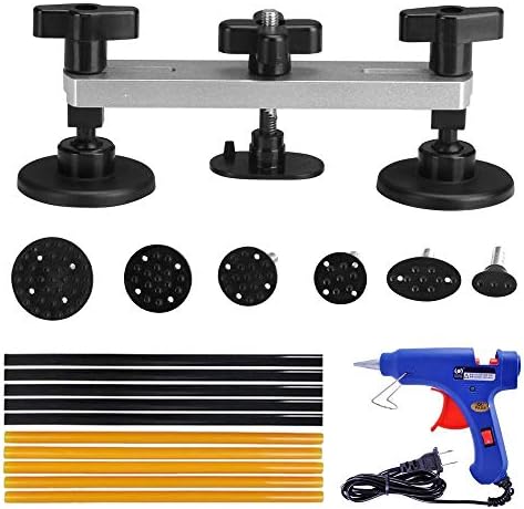 Manelord 車のデントリペアツールブリッジ型引張り工具真空リフターdiy修復ツールの再へこみ シルバー