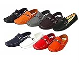 BRIXTON Men's Casual Driving Moccasins Loafers Shoes Buckle Slip On Shoes 8 Colors