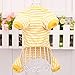 Puppy Clothes,Haoricu Small Pet Stripes Pajamas Jumpsuits Coat Apparel Clothing (XS, Yellow)