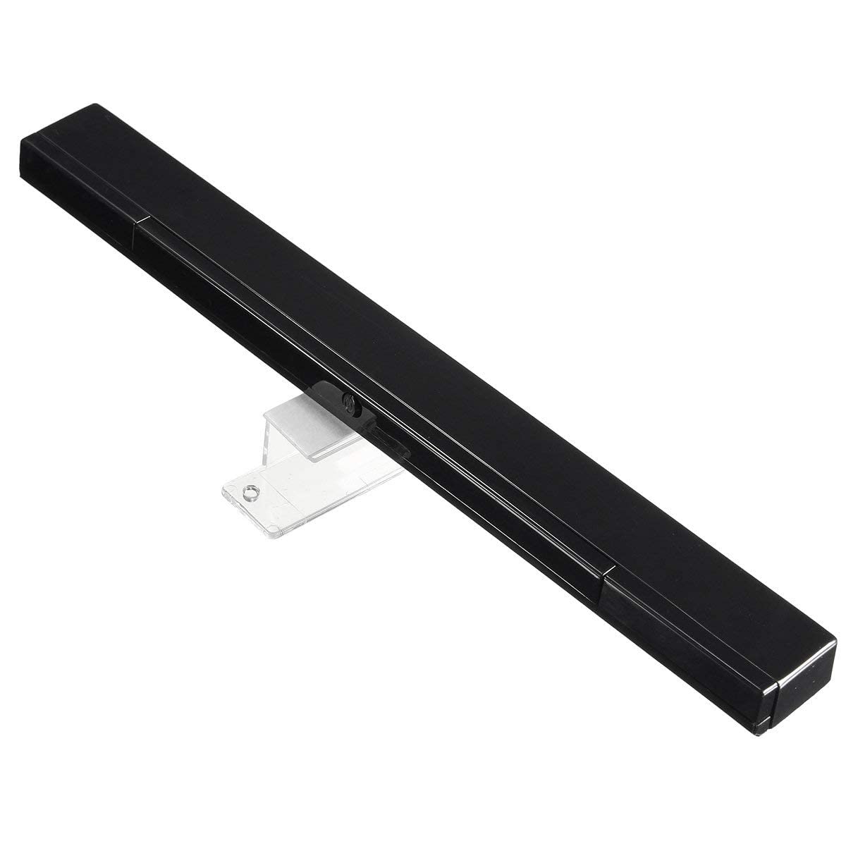 LUCXXI Wii Wireless Sensor Bar, for Wii Sensor Bar Replacement Compatible with Nintendo Wii/Wii U Console with Stable Stand, Black