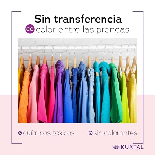 KUXTAL Detergente y Suavizante para Ropa, Hechos con Ingredientes Naturales, Limpieza Profunda y Ropa Suave, Aroma Floral y Pino, Suave con la Piel Sensible, Biodegradables Certificación OECD 301-A