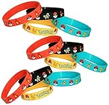 Pokemon Party Supplies Silicone Wristband Bracelet Favors 12 Count (Toy)