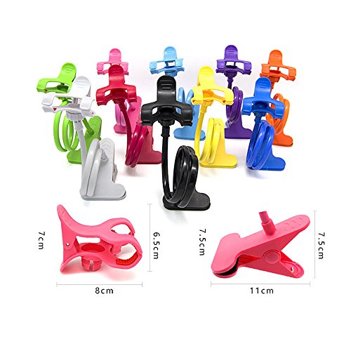 Cell Phone Holder, Clacce Universal Phone Holder Clip Lazy Bracket Flexible Gooseneck Clamp Long Arms Mount,Mobile Stand for Bedroom, Office, Bathroom