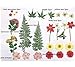 CheeseandU Real Dried Pressed Flowers, Little Narcissus, Chrysanthemum, Larkspur, Cherry Queen Anne's Lace Maple Mixed Multiple Natural Pressed Flowers for Art Craft DIY Resin, 35PCS