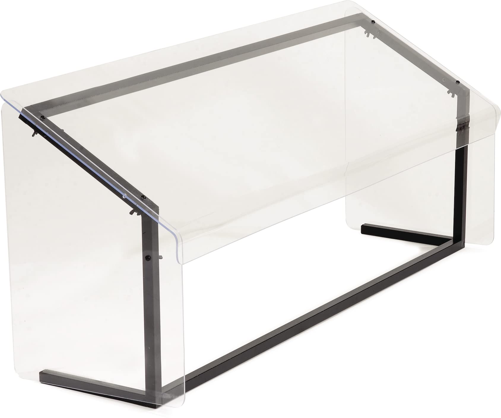 Photo 1 of **MAJOR DAMAGE**
Carlisle FoodService Products Buffet Bar Sneeze Guard with Aluminum Frame for Catering, Buffets, Restaurants, Plastic, 73.37 x 12.19 x 25.5 Inches, Black