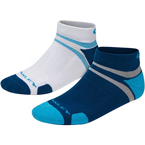 Buy Oakley Men's Golf Low Cut Socks (2 Pack), Lake Blue, Large Online