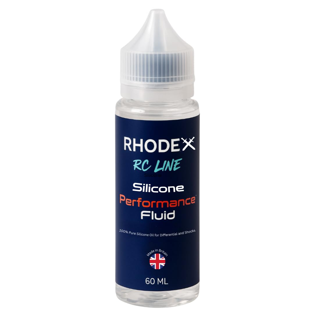 Rhodex RC Line Silicone Differential Oil 12,000 cSt – 60 ml | Balanced High-Grip RC Diff Fluid for Centre/Rear Diffs, Cornering Control & Heat-Stable Performance