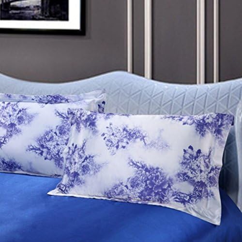 Highdeer Set of 2 Satin Pillowcases, Satin Pillow Cases for Hair and Skin, Faux Mulberry Silk Charmeuse Fabric Pillow Cover Shams