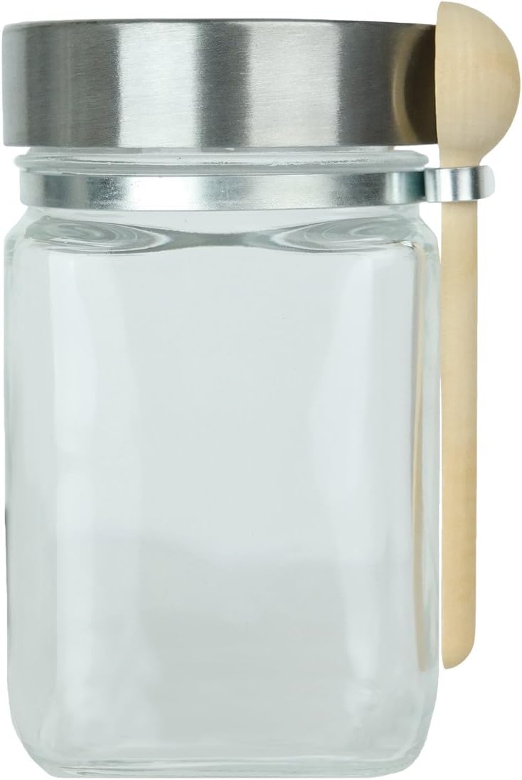 Glass Jar with Spoon