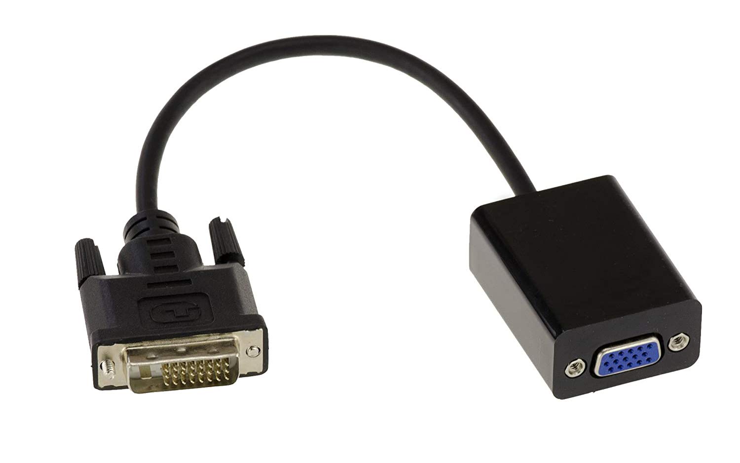 KALEA-INFORMATIQUE ACTIVE DVI MALE (DVI-D 24+1) to VGA FEMALE (SUB 15) adapter.
