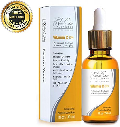 Best Vitamin C Serum For Face With 20% Hyaluronic Acid by SkinCare Glamour-This Topical All Natural Anti-Aging Product Is Filled With Organic Ingredients That Focus On The Removal Of Wrinkles, Fine Lines and Age Spots. Boost Your Collagen With This Professional Skin Care Serum Packed With A Super Punch Of Vitamin C&E. Works For All Skin Type, Even If Its Sensitive. Add To Cart Now! Looking Young Has Never Been Easier!