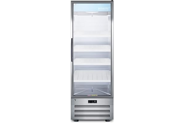 ACCUCOLD ACR1415RH Accucold 24' Wide Pharmaceutical All-refrigerator with Right Hand Door Swing, Glass Door, Lock, Digital Thermostat and a Stainless Steel Interior & Exterior Cabinet