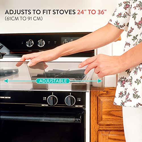 Prince Lionheart Stove Guard for Child Safety Premium Adhesive Stove Guard that Protects from Burns Adjustable Stove Guard