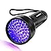 UV Flashlight Black light UV Lights, Msqtie 51 LED Ultraviolet Blacklight 395nm, Detector for Dry Pets Urine & Stains & Bed Bug