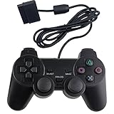 Kycola Wired PS2 controller GP01 Dual Shock Gamepad for Playstation 2 (Black)