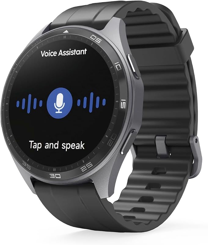 Montre connectée GPS Intégré 7010" (Montre Sport, écran AMOLED 1,43", Fonction Prise d’appels, contrôle Vocal Siri/Google, étanche IP68/3 ATM), Anthracite