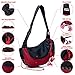 LUMAR Pet Sling Carrier for Dogs Two Size Adjustable M:6-13 Lbs The Only One Adapted Also for Car Seatbelt Connecting Safety a Toy for Traveling with The Small and Medium Dog