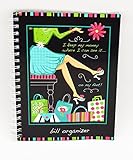 Monthly Bill Paying Organizer Budget Book with 12 Paper Pages with Pockets - Cool Girl Shopping
