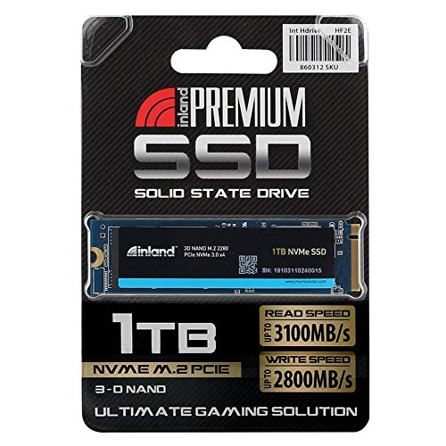 Inland Premium 1TB SSD 3D NAND M.2 2280 PCIe NVMe 3.0 x4 Internal Solid State Drive