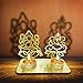 SATVIK Lakshmi Ganesh Idol Shadow Diya for Diwali Decoration. Decorative Laxmi Ganesha Murti Statue Home/Office Religious Tea Light Candle Holder Stand Indian Housewarming Return Gift Items Luxmi