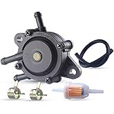 CutCrafter808492 808656 Fuel Pump - Compatible with Kohler 17HP-25HP Briggs Stratton Honda 16700-Z0J-003 Predator 49040-7001, Replaces Kohler 24 393 04-S 24 393 16-S Tractor Engine Fuel Pump