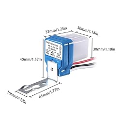 2 Pack - AC 220V 10A Automatic Auto On Off