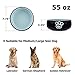 YHY Porcelain Dog Bowls for Food and Water, 55 oz Pet Feeder Bowl with Delicate Paw Printed, Suitable for Medium/Large Size Dog Dish, Muticolor