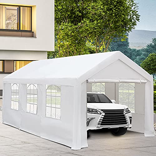 Abba Patio 10 X 20 Ft Carport Heavy Duty Carport With Removable