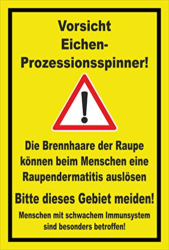 Melis-Folienwerkstatt Schild Eichen-Prozessionsspinner - 45x30cm - 3mm Aluverbund â 20 VAR S00359-124-C